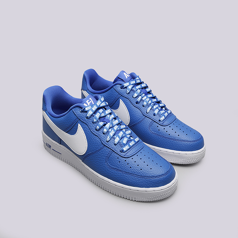 мужские синие кроссовки Nike Air Force 1 `07 LV8 823511-405 - цена, описание, фото 2